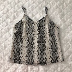 NWOT Snake Print Top